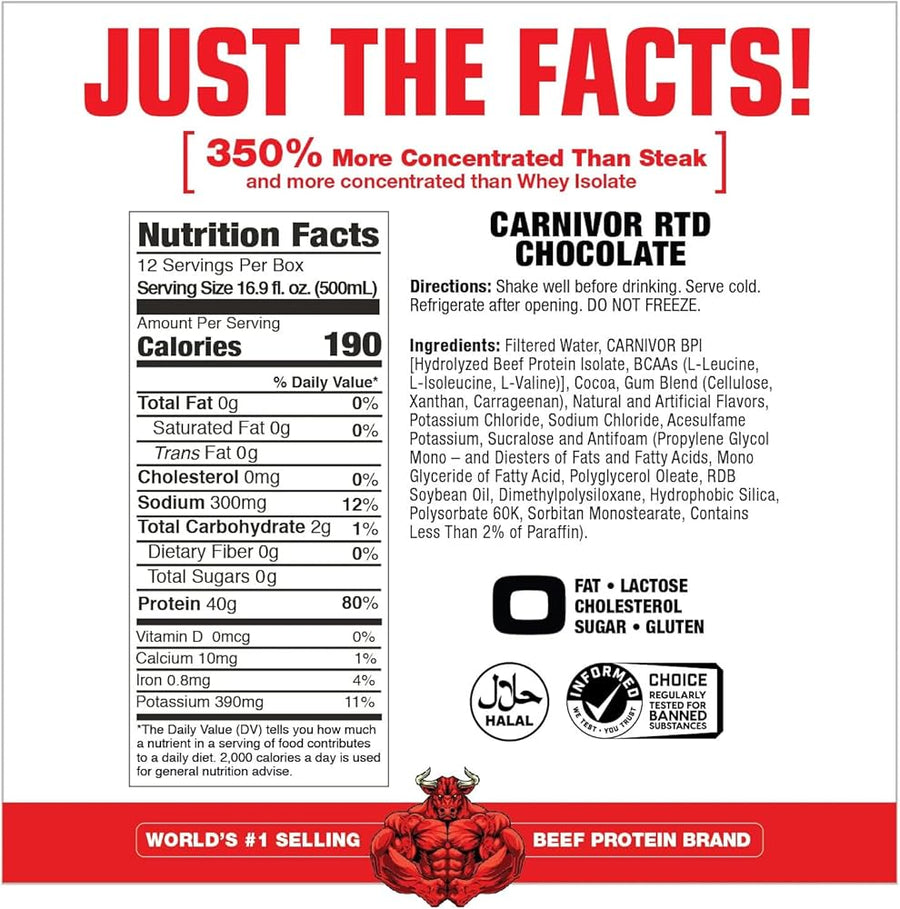 MUSCLEMEDS CARNIVOR PROTEIN RTD 500mL