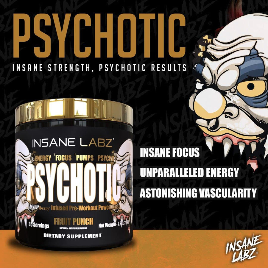 INSANE LABZ PSYCHOTIC GOLD 30 STICKS SERV VARIETY BAG FLAVORS