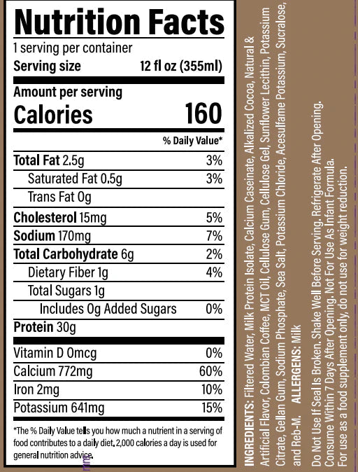 RAW BUM PROTEIN ISOLATE RTD 355mL