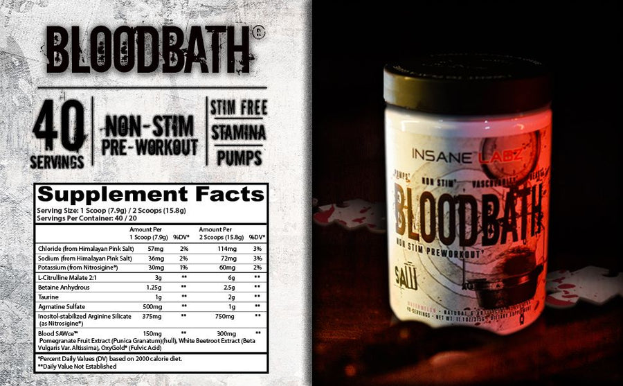 INSANE LABZ BLOODBATH 40 SERV