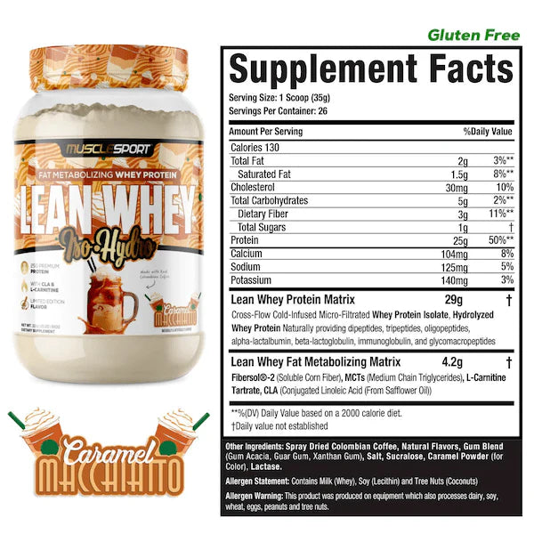 MUSCLESPORT LEAN WHEY ISO HYDRO 2LB