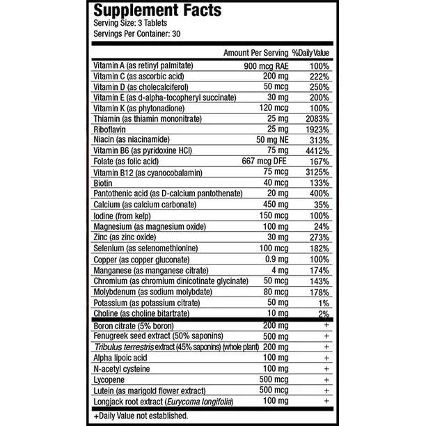 MUSCLEMEDS VITAMIN T 90 TAB