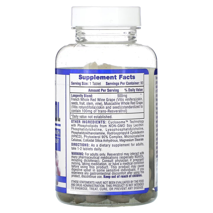 HTP RESVERATROL 90 TABLETS