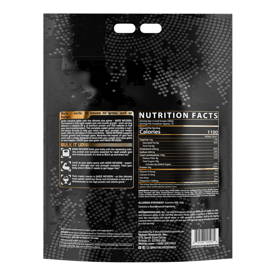 NUTREX MASS INFUSION 12LBS*