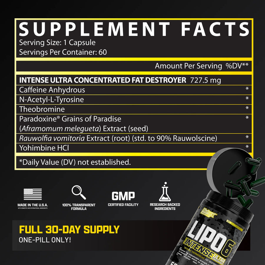 NUTREX LIPO6 INTENSE ULTRA