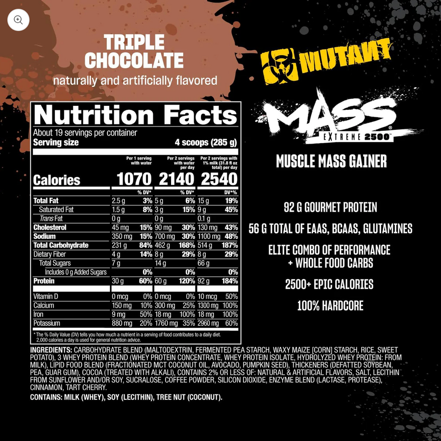 MUTANT MASS EXTREME 2500 12LB