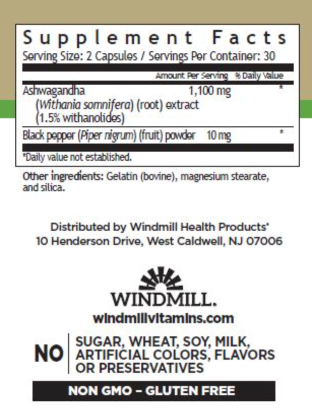 WINDMILL ASHWANDHA 60 CAPS