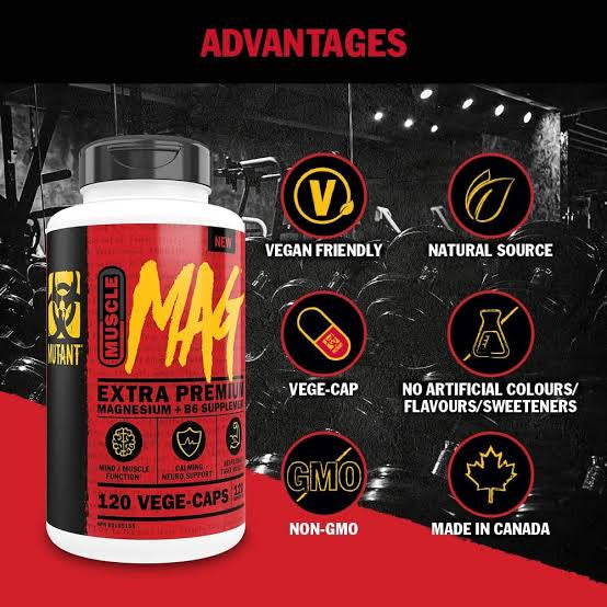 MUTANT MUSCLE MAG + B6 120 VEGE-CAPS