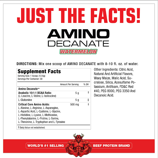 MUSCLEMEDS AMINO DECANATE 30 SERVICIOS