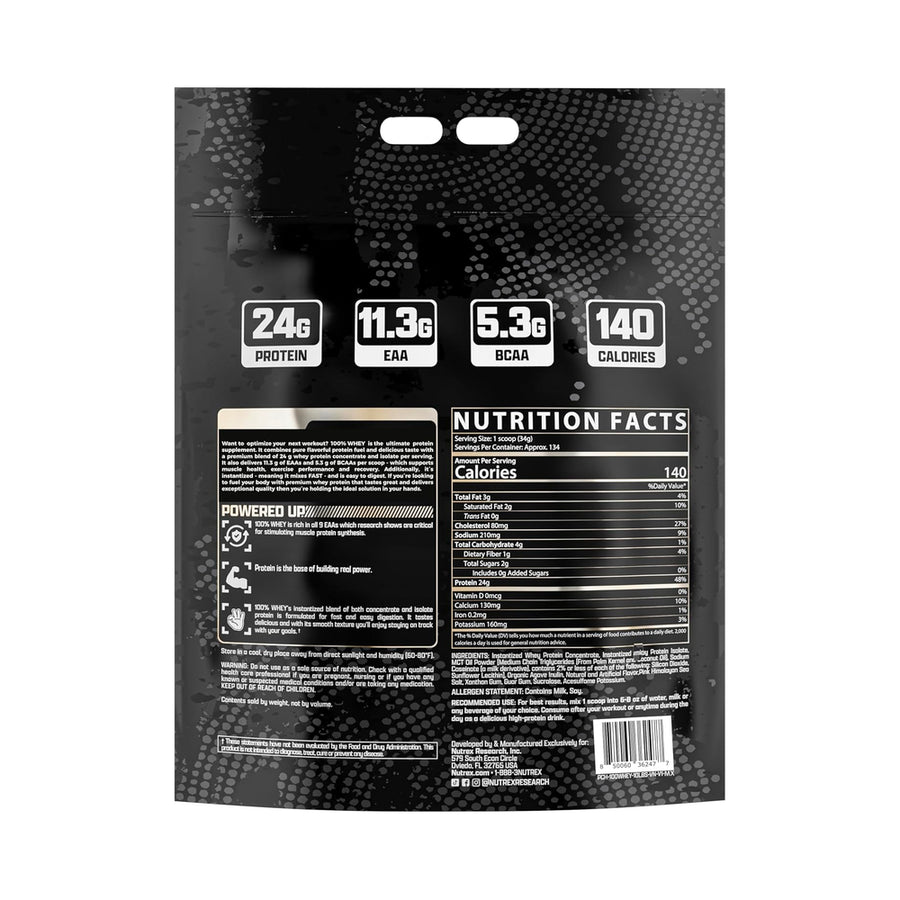 NUTREX 100% WHEY PROTEIN 10LB