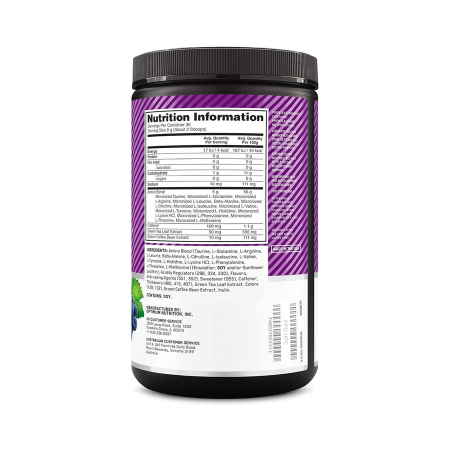 OPTIMUM NUTRITION ESSENTIAL AMINO ENERGY 30 SERVICIOS*