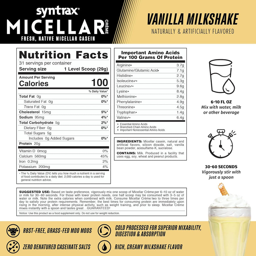 SYNTRAX MICELAR CASEIN 2LB