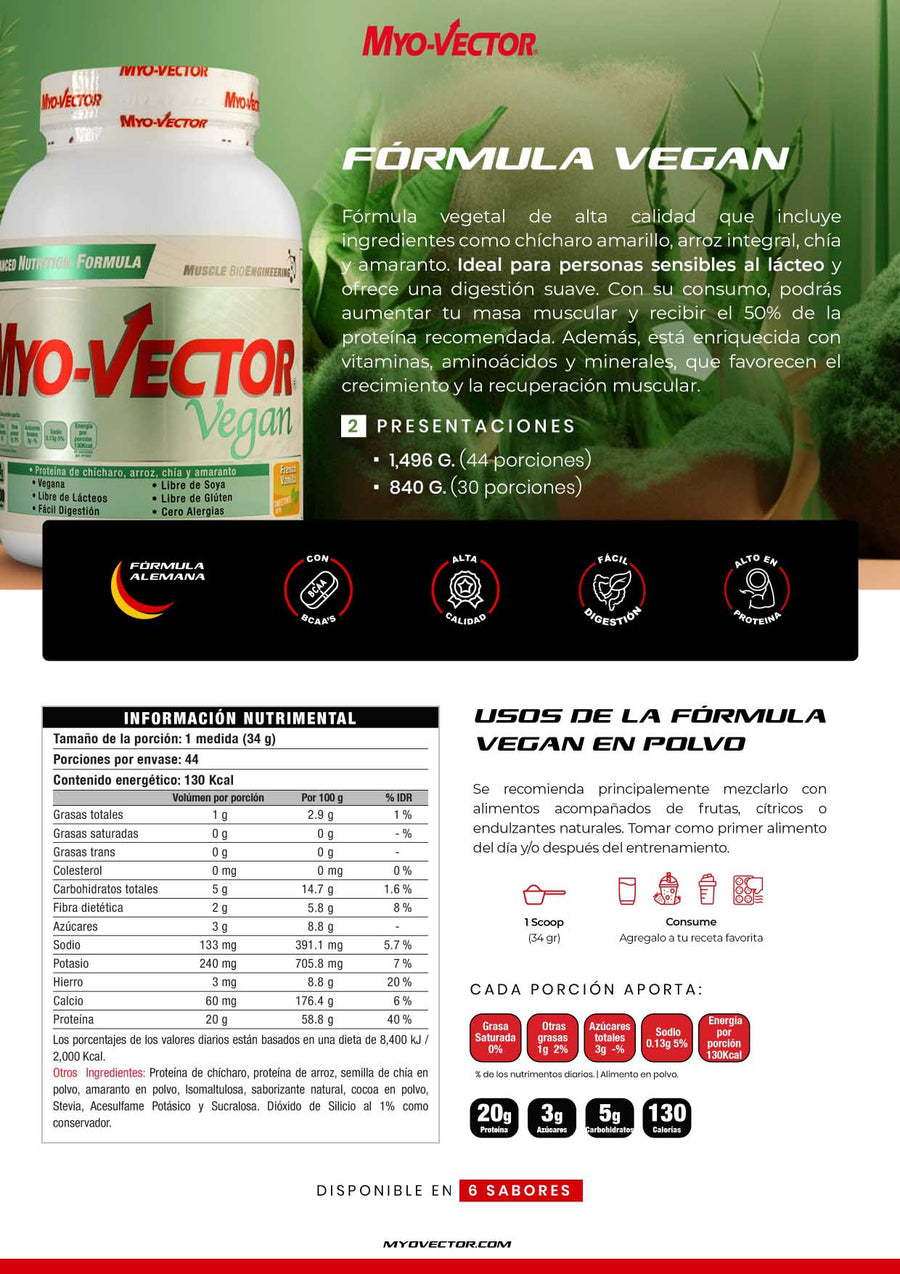 MYO-VECTOR VEGAN 3LB