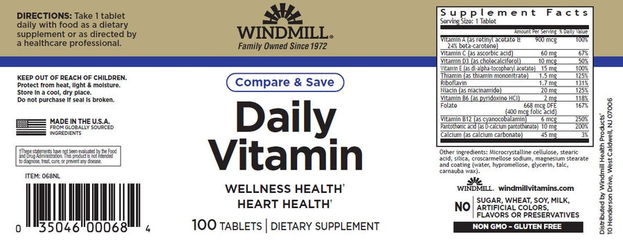 WINDMILL DAILY VITAMIN 60 CAP