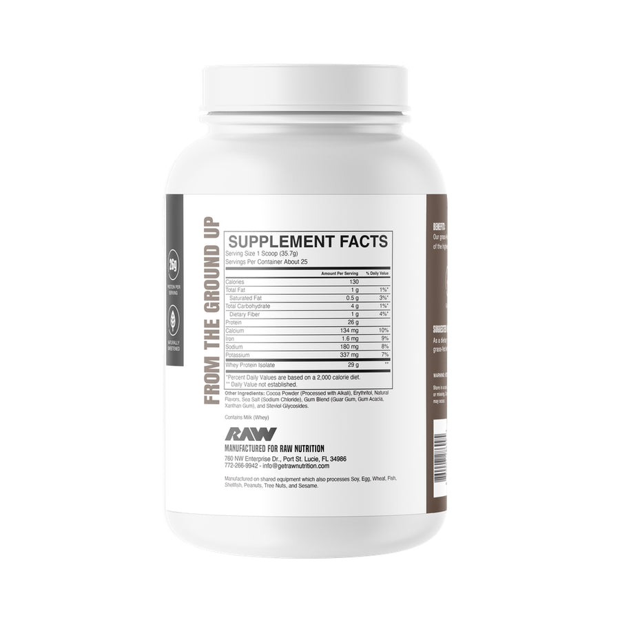 RAW GRASS FED ISOLATE PROTEIN 2LB