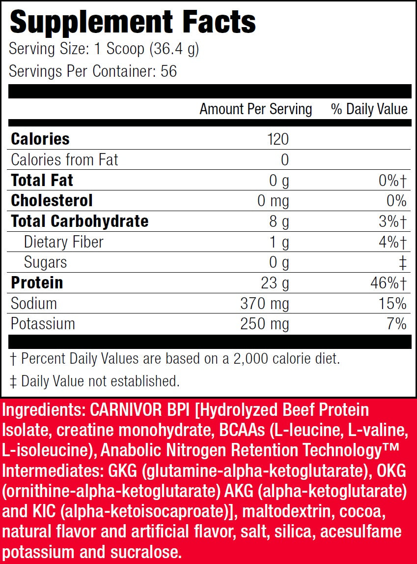 MUSCLEMEDS CARNIVOR 4.5LB*