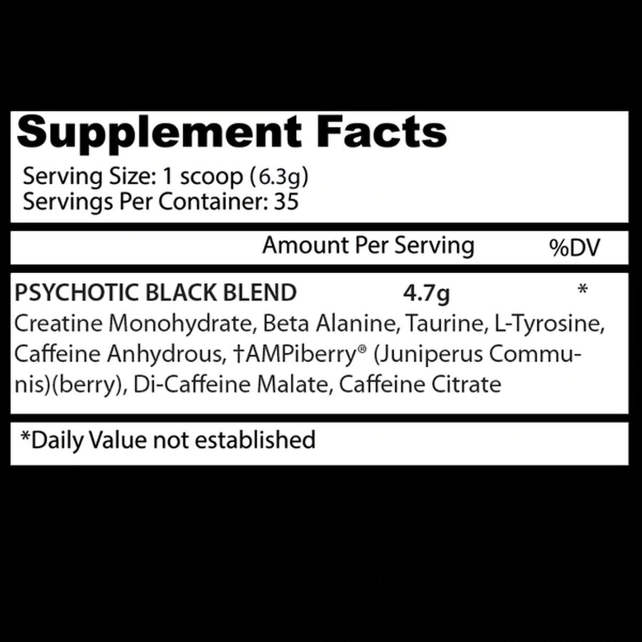 INSANE LABZ PSYCHOTIC BLACK